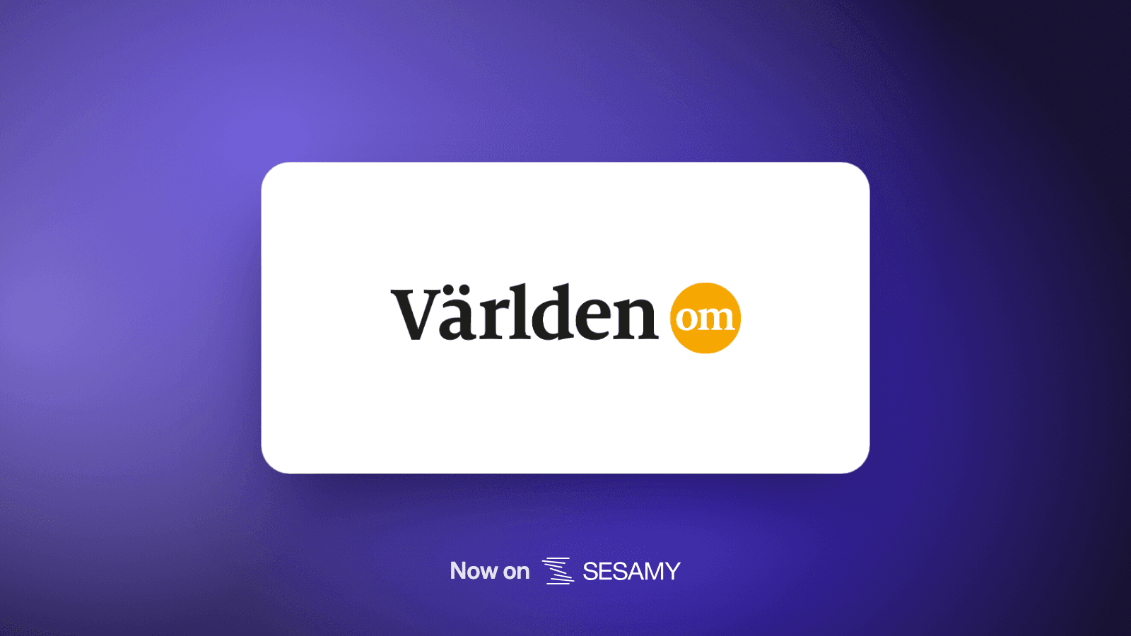 Världen om logo